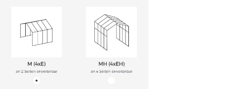 Orangerie Konfigurator grundtypen grundtypen